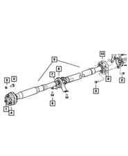 Genuine Mopar Drive Shaft Coupling Pkg 5127289AA