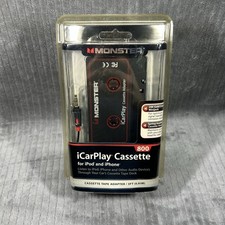 Monster Cassette Tape Adapter 3ft iCarPlay 800 for iPod iPhone FACTORY SEALED 