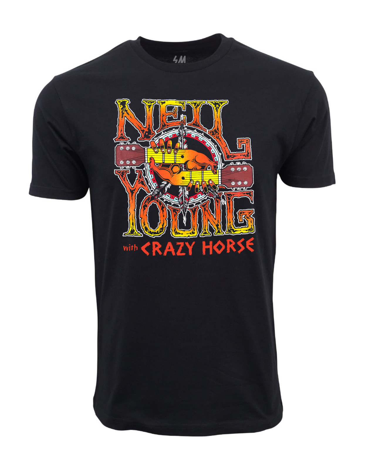 1997 NEIL YOUNG WITH CRAZYHORSE TOUR  BLACK T-SHIRT