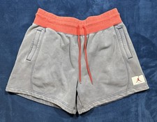 Women's Air Jordan Flight Fleece Shorts Red/Blue Worn In Vibe Faded NWT Sz XXL