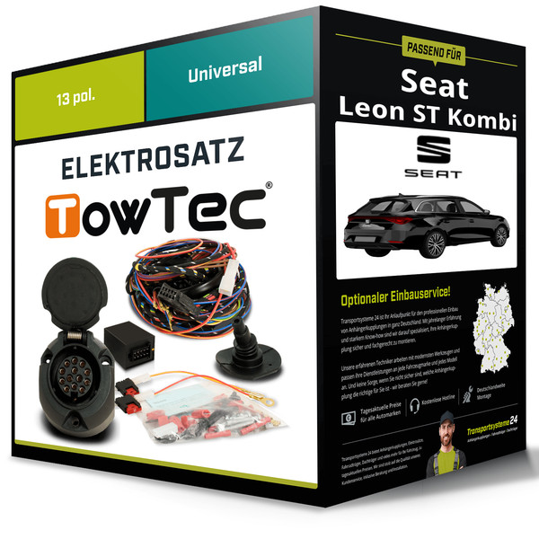 Elektrosatz 13-Pol Universell für Seat Leon ST Kombi 09.2012-05.2014 NEU-image