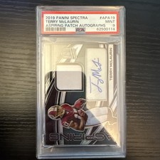 2019 Panini Spectra RPA Rookie Patch Autograph Terry McLaurin /199