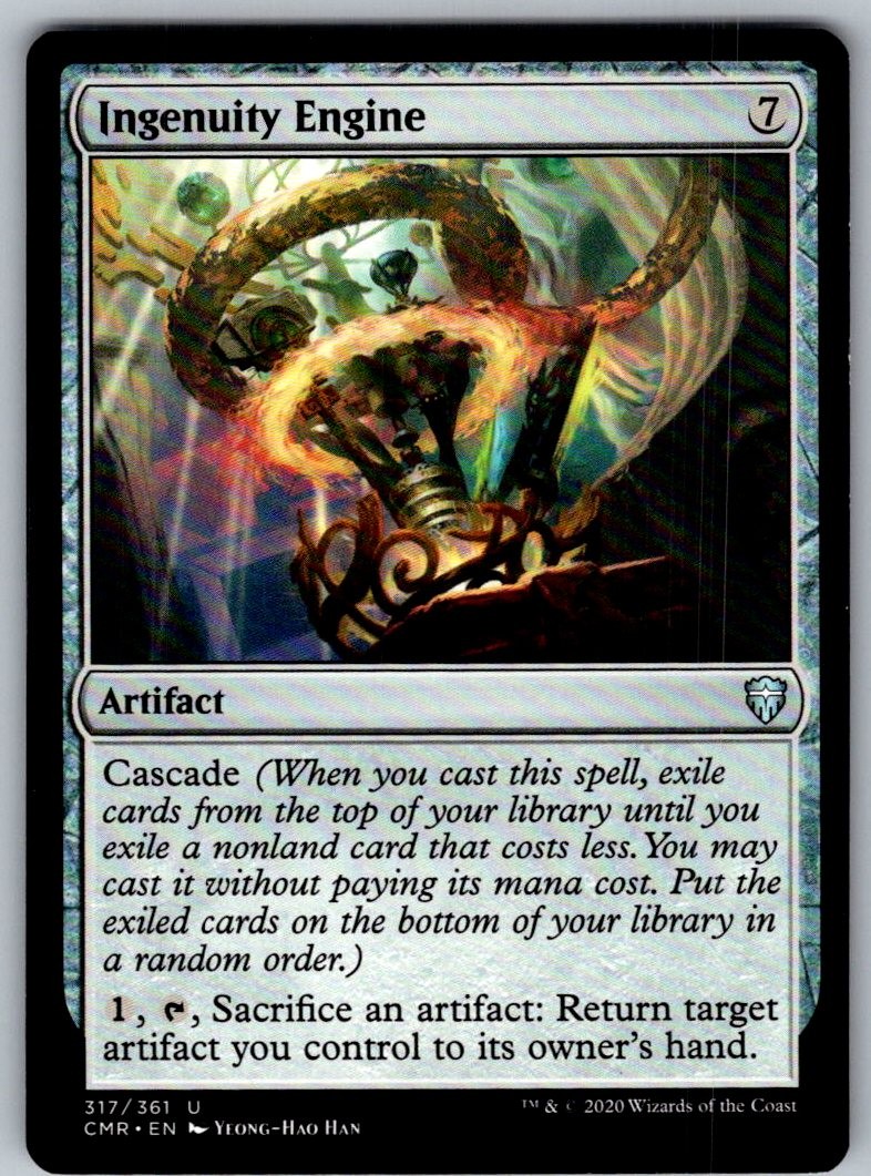 MTG TCG INGENUITY ENGINE 317 UNCOMMON COMMANDER LEGENDS NEAR MINT