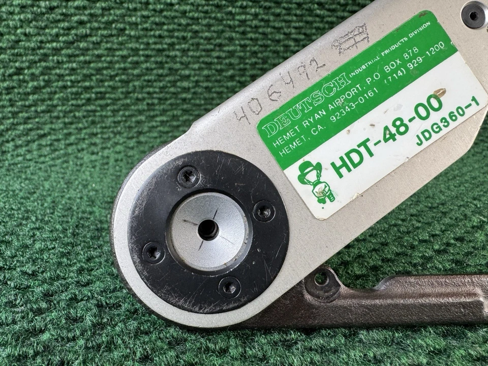 Deutsch HDT-48-00 Genuine OEM Hand Crimp Tool, Size 12- 20AWG AS-IS See Pictures - Image 2 of 4