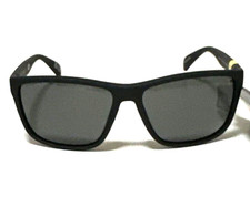 NEW Foster Grant Men  s Sunglasses POLARIZED Reduced Glare Square Matte Black