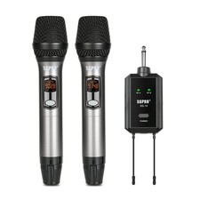 Multiple-Purpose Wireless Microphone Set Compact Receiver Mute Function Batte...