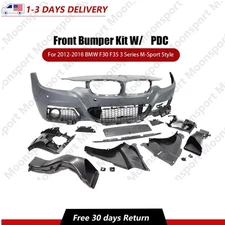 Complete Bumper W/ PDC Fits 2012-2018 BMW F30 F35 3 Series M-Sport Style 4-Door
