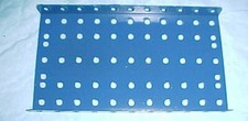 1935-50 GILBERT ERECTOR SET PART MD 2 1/2 X 5" BASE PLATE NEW BLUE PAINT 4 PCS