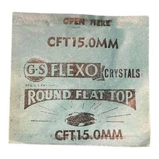Germanow-Simon Mach (GS) CFT15.0MM Watch Crystal 15.0mm NOS Part Flexo