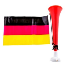 ★ Fan Em-Wm Deutschland Germany Tröte Hupe Horn Blaster Fußball Flagge 28 cm