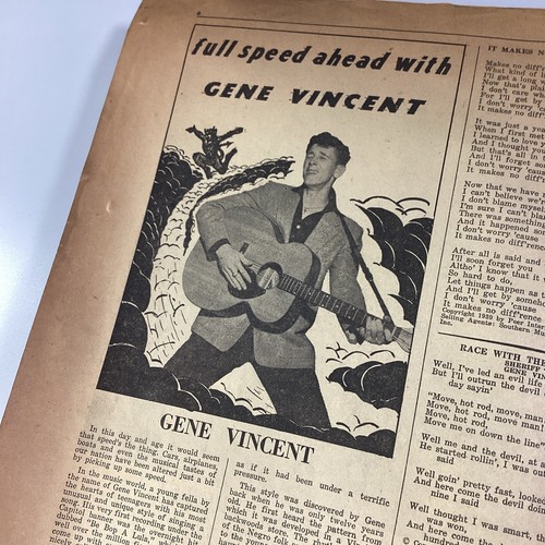 Elvis Cowboy Songs Magazine 1957 Marty Robbins James Dean Cash DJs Reeves Vincen - Picture 8 of 24