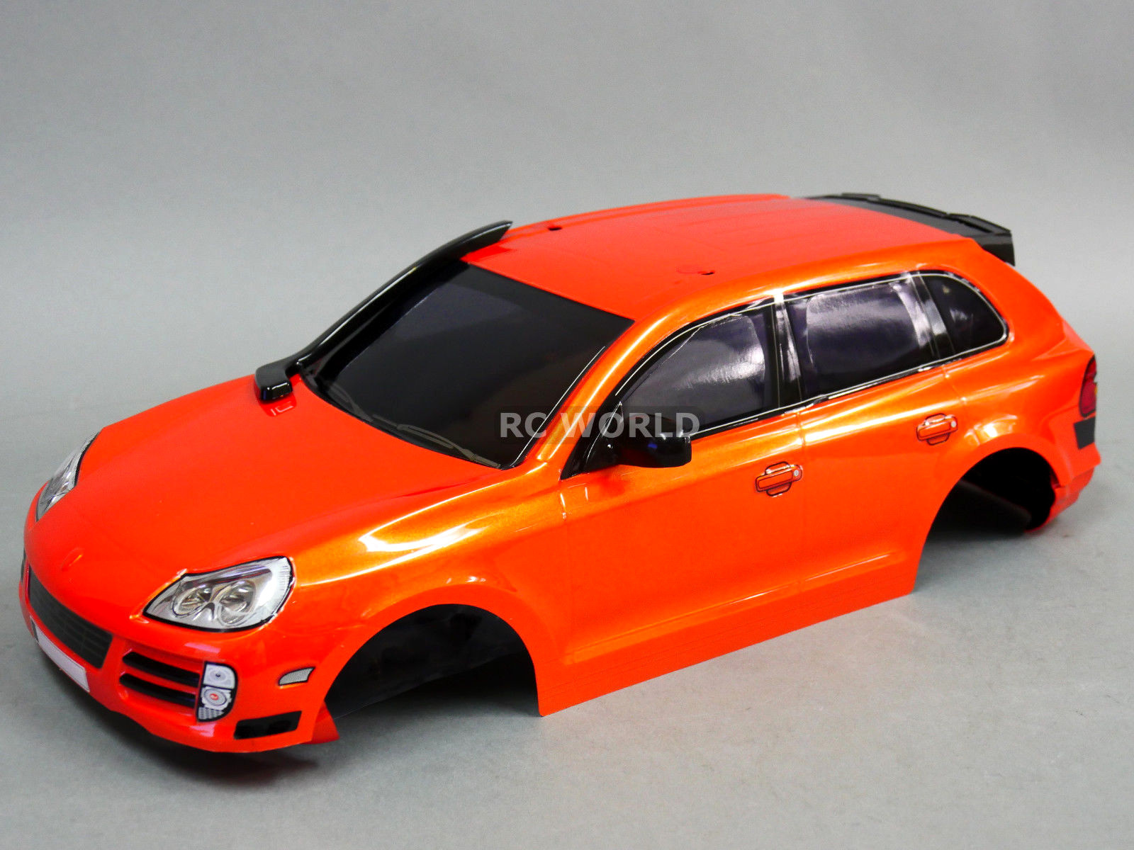 1   10 auto - karosserie porsche cayman cayenne suv 190mm  fertig. Orange