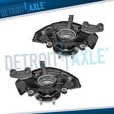 AWD Front Steering Knuckles+ Wheel Hub Bearings for 2004 2005-2010 Toyota Sienna