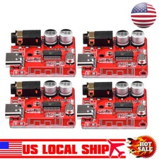 4 PCS 3.7-5V Type-C Bluetooth 5.0 Audio Receiver MP3 Decoder Lossless Amplifier