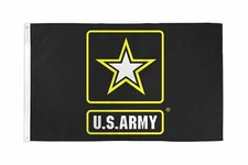 3x5 U.S. Army Star Premium 210D 3'x5' Knitted Poly Nylon DuraFlag Banner (FI)