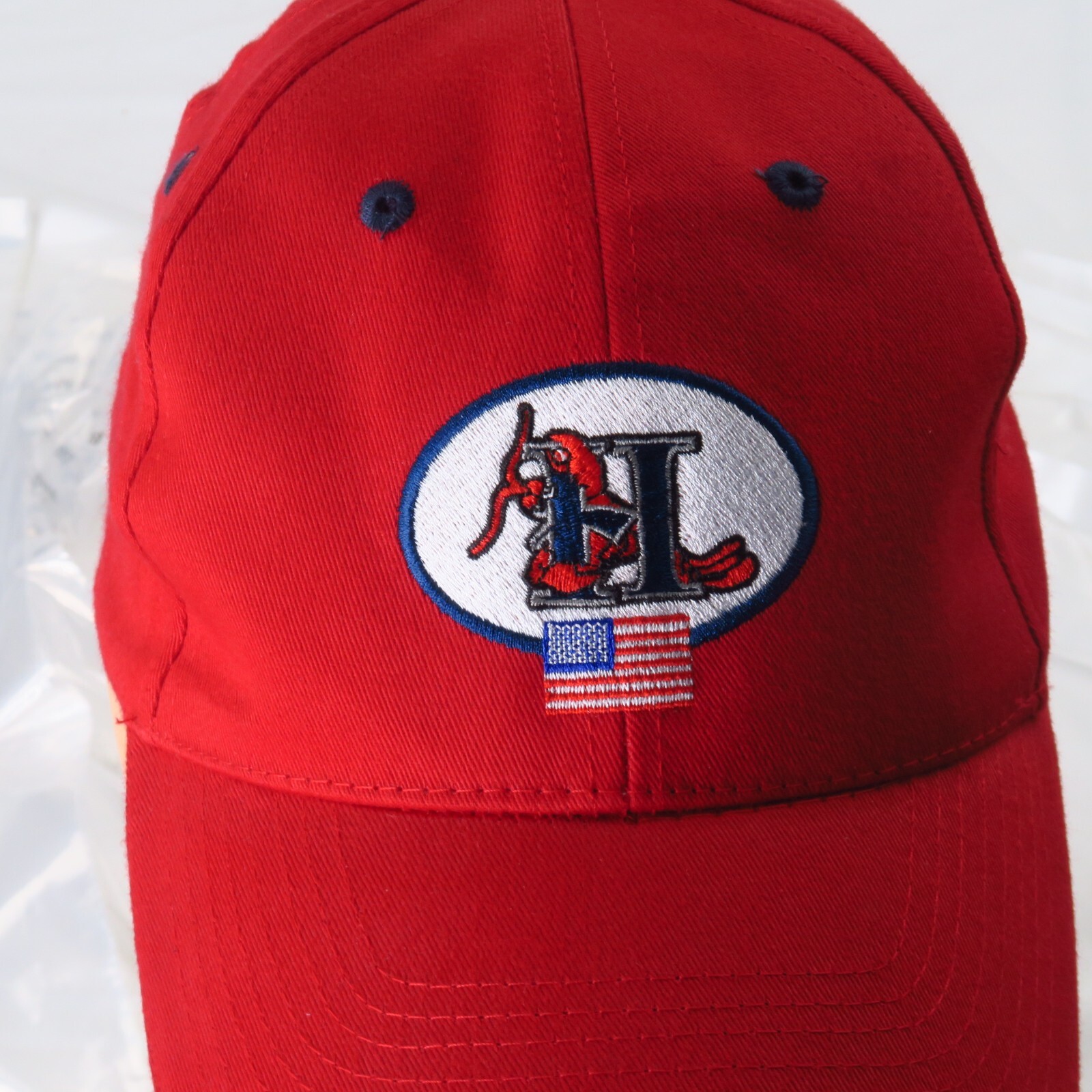 MiLB Hickory Crawdads Red Patch Strapback Hat Cor… - image 2