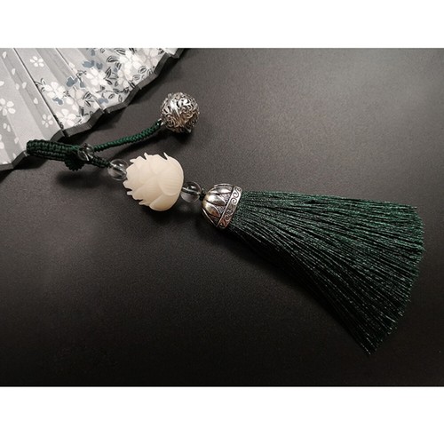 Chinese Style Long Tassel Pendant Phone Hanging Chain Lanyard Bodhi Beads - 第 2/11 張圖片