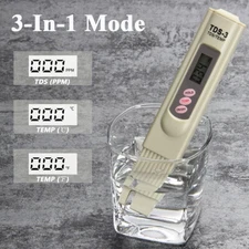 TDS Meter Digital LCD Tester Filter Pen Stick Water Quality Purity 0-9999 PPM