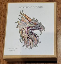 Dragon Wooden Jigsaw Puzzle Mysterious Dragon - 79 pcs Colorful Shaped