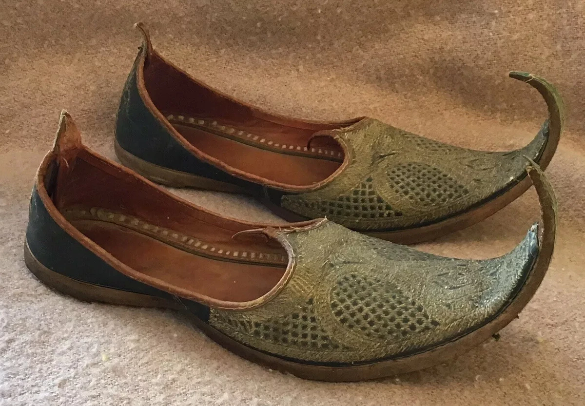 Very Nice Old Men s Multani Khussa Curled Toe Shoes Pakistan 10
