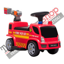 Camion Dei Pompieri Elettrico Per Bambini Cavalcabile Sparabolle Luci Suoni 949