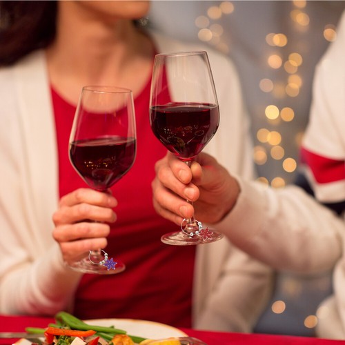 6 Piezas Colgante de Vaso de Vino Etiquetas de Vaso Identificador de Vidrio para Bebidas - Imagen 7 de 12
