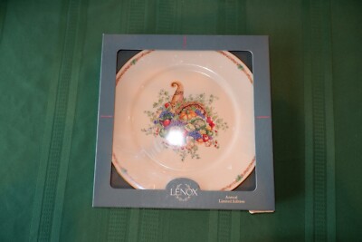 Vintage Lenox America's Bounty Thanksgiving Plate Annual Limited Ed 1995 New