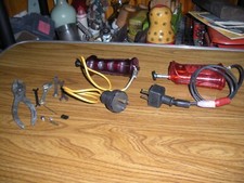 VINTAGE COX SLOT CAR CONTROLLERS 1960'S WITH ELECTRIC PLUG ENDS TOOLS PARTS