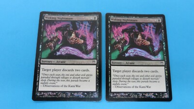 2x  FOIL WAKING NIGHTMARE CHAMPIONS KAMIGAWA MTG MAGIC GATHERING NM / UNPLAYED