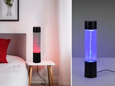 Lampada a colonna LED colonna di bolle lampada da tavolo colonna frizzante colonna luminosa con luce acqua