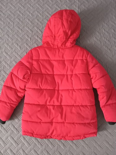 Lot Of 2 Jacket Puffer Hooded Coat Unisex Kids Black-Red Size 5/6 - Picture 3 of 12