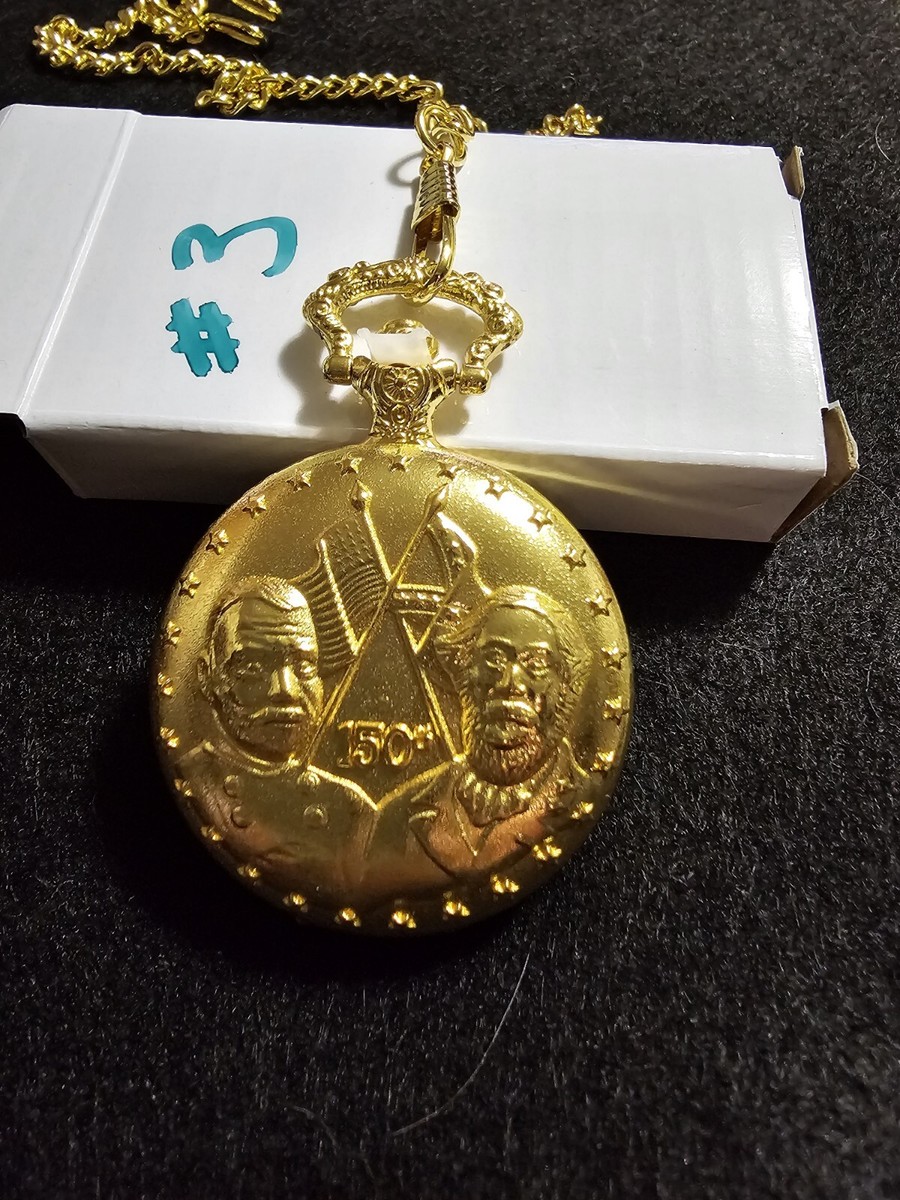 d*4様 Summer Pockets 5th Anniversary Watc American Sesquicentennial 150th Anniversary Civil War Gold Tone