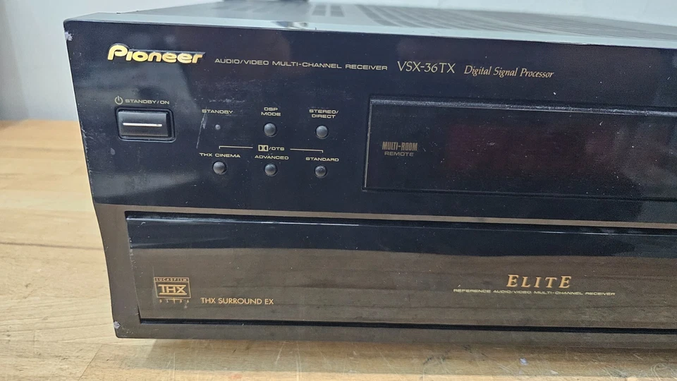 Vintage Pioneer VSX-36TX Elite Multi-Channel Receiver W/ THX Surround EX USED - Image 3 of 4