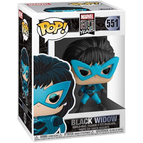 Figura Funko POP Marvel 80 Años - VIUDA NEGRA #551 - Casi Nuevo/Como Nuevo