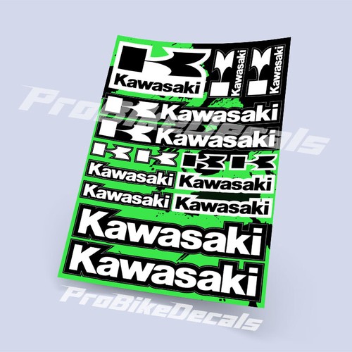 Motorcycle Decals Stickers Kawasaki Vinyl Graphics Autocollant Aufkleber Adesivi eBay