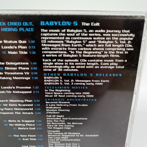 Babylon 5: And The Rock Cried Out CD Christopher Franke - VGC, Case Crack - Picture 9 of 13