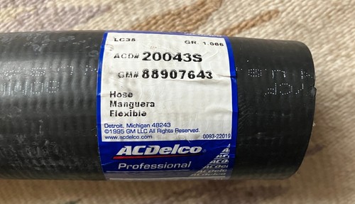 ACDELCO lower radiator hose #20043S - new - Picture 2 of 3
