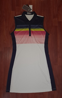 Callaway Dresses | Callaway Opti Dri Rainbow Gradient Print Sleeveless Golf Tennis Dress Size L | Color: Blue/White | Size: L | Nickisknacks's Closet Callaway Dresses | Callaway Opti Dri Rainbow Gradient Print Sleeveless Golf Tennis Dress Size L | Color: Blue/White | Size: L | Nickisknacks's Closet
