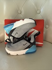 Nike Air Max 270 TD Blue/Smoke Grey Size 4c Brand New 100 Authentic
