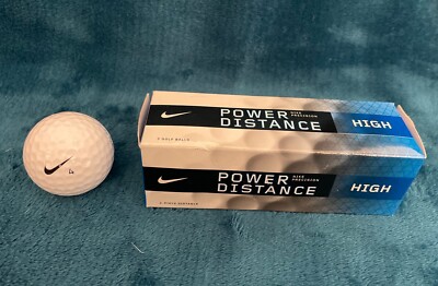 NIKE POWER DISTANCE HIGH GOLF BALLS Set Of 3-Higher Trajectory.