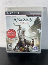 Assassin's Creed III -- Steelbook Edition (Sony PlayStation 3, 2012)