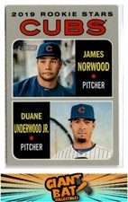 2019 Topps Heritage #121 Duane Underwood Jr. / James Norwood CPC, RC, RS