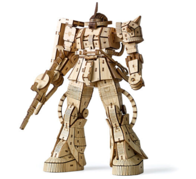 Bamboo Art Wa-Gu-Mi MS-06S Char's Zaku II Gundam Model Kit Figure