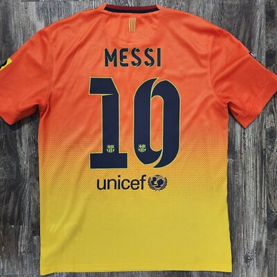 2013 Nike Barcelona Away Soccer Jersey Lionel Messi Men M
