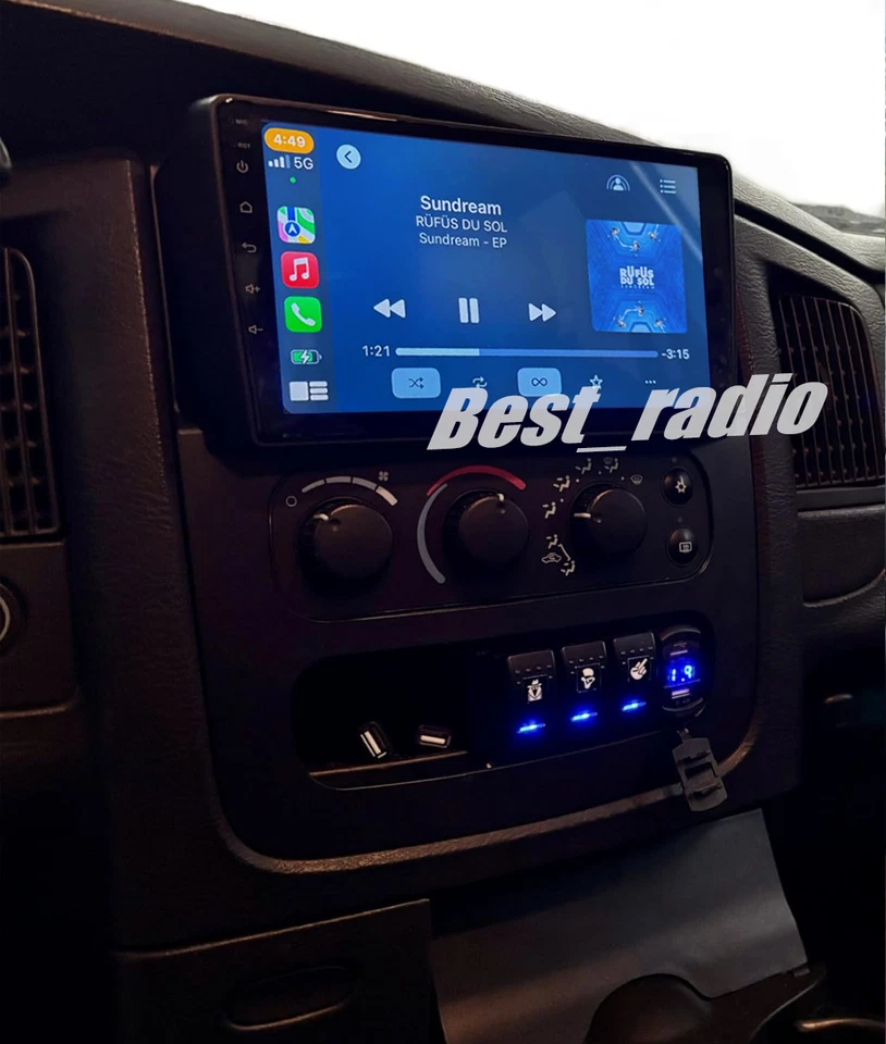 Android 13.0 CarPlay For 2002-2005 Dodge Ram 1500 2500 3500 Car Stereo GPS Radio Foto 2 de 4