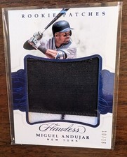 2018 Flawless Rookie Patches Miguel Andujar Sapphire SSP 10/10 Yankees/Athletics