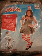 Dr Seuss Toddler Halloween Costume 3T-4T