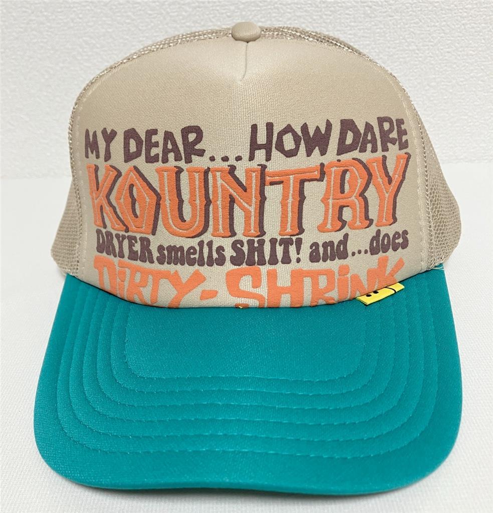 kapital kountry Dirty Shrink truck cap hat trucker beige