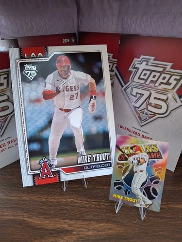 2026 Topps Series 1 Mike Trout Oversized Image Variation Card #350 LA Angels