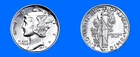 1942-P MERCURY SILVER DIME 10C TOP SOLID GEM-BU++++ HIGH GRADE HIGHER MS++++!!